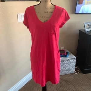 GAP red T-shirt dress